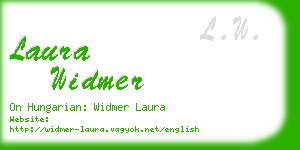 laura widmer business card